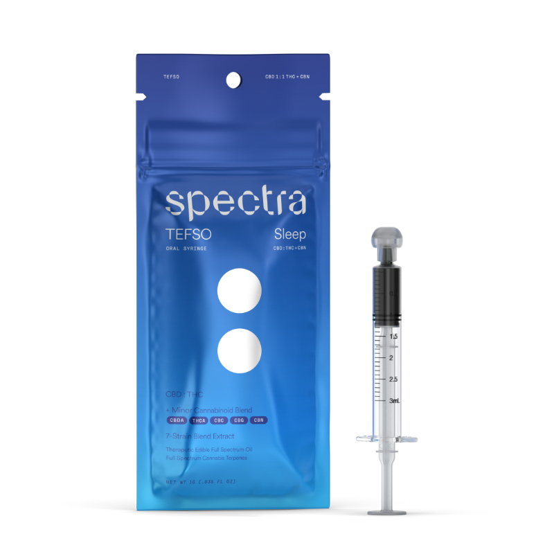 1:1 Sleep TEFSO - Therapeutic Edible Full Spectrum Oil (CBD:THC) + CBN